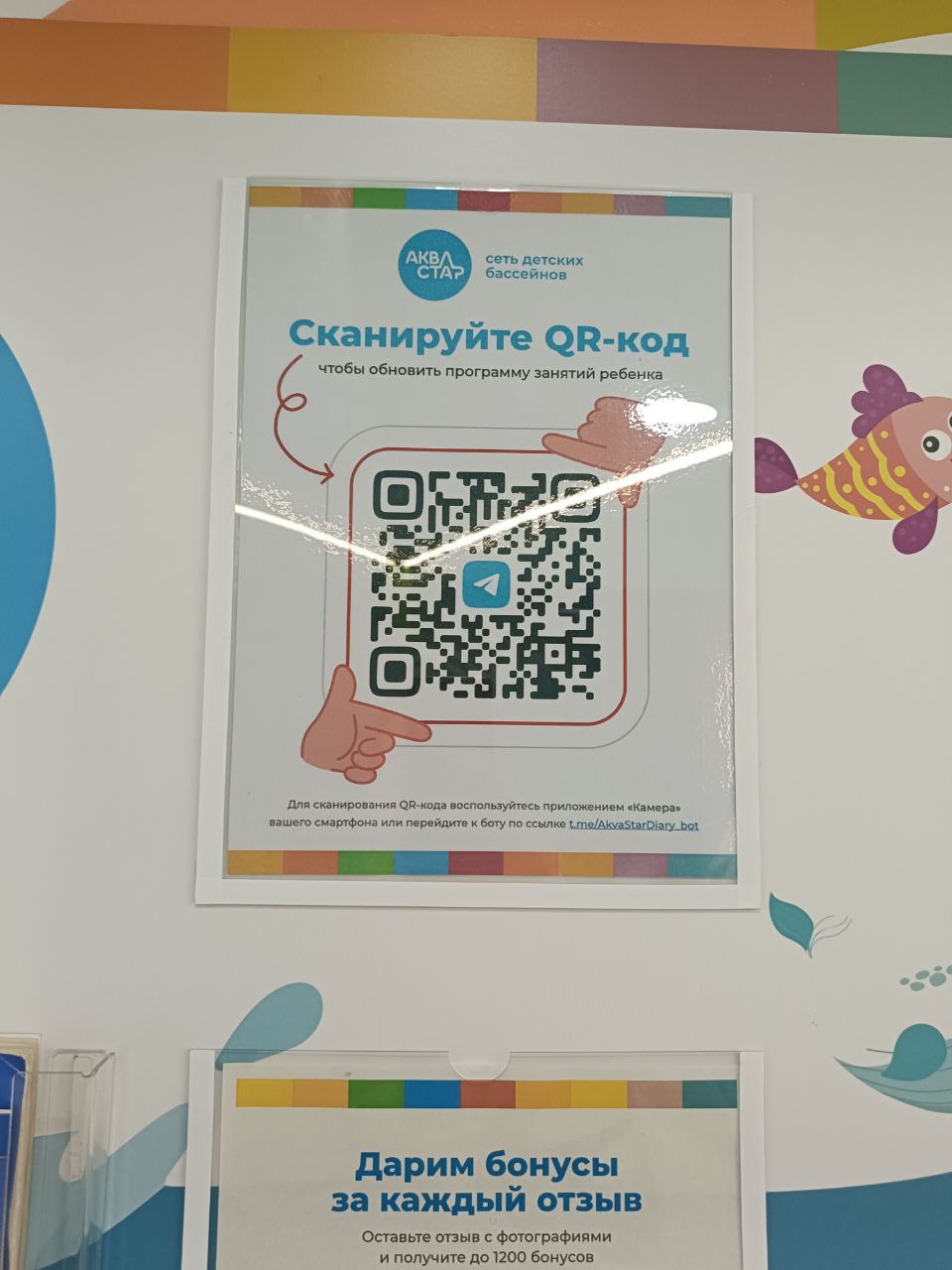 QR код  дневник пловца